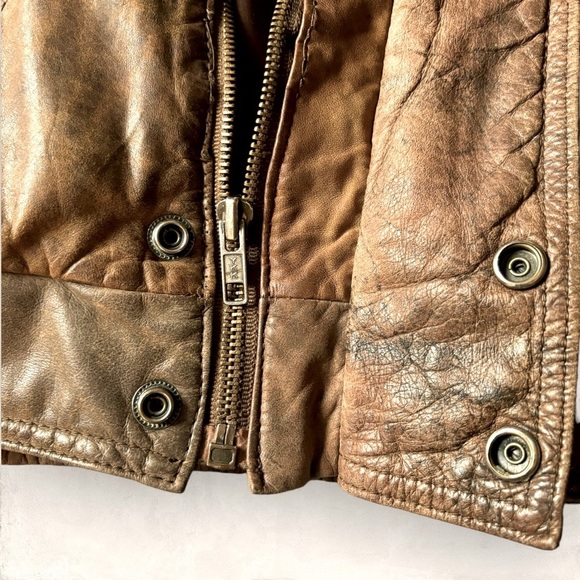 Reed Sportswear Vintage/Retro Brown Genuine Leather Jacket Size 38 Unisex - Picture 11 of 16